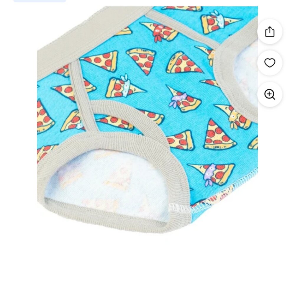 Teenage Mutant Ninja Turtles Toddler Boy Briefs 6-Pack - Picture 4 of 4